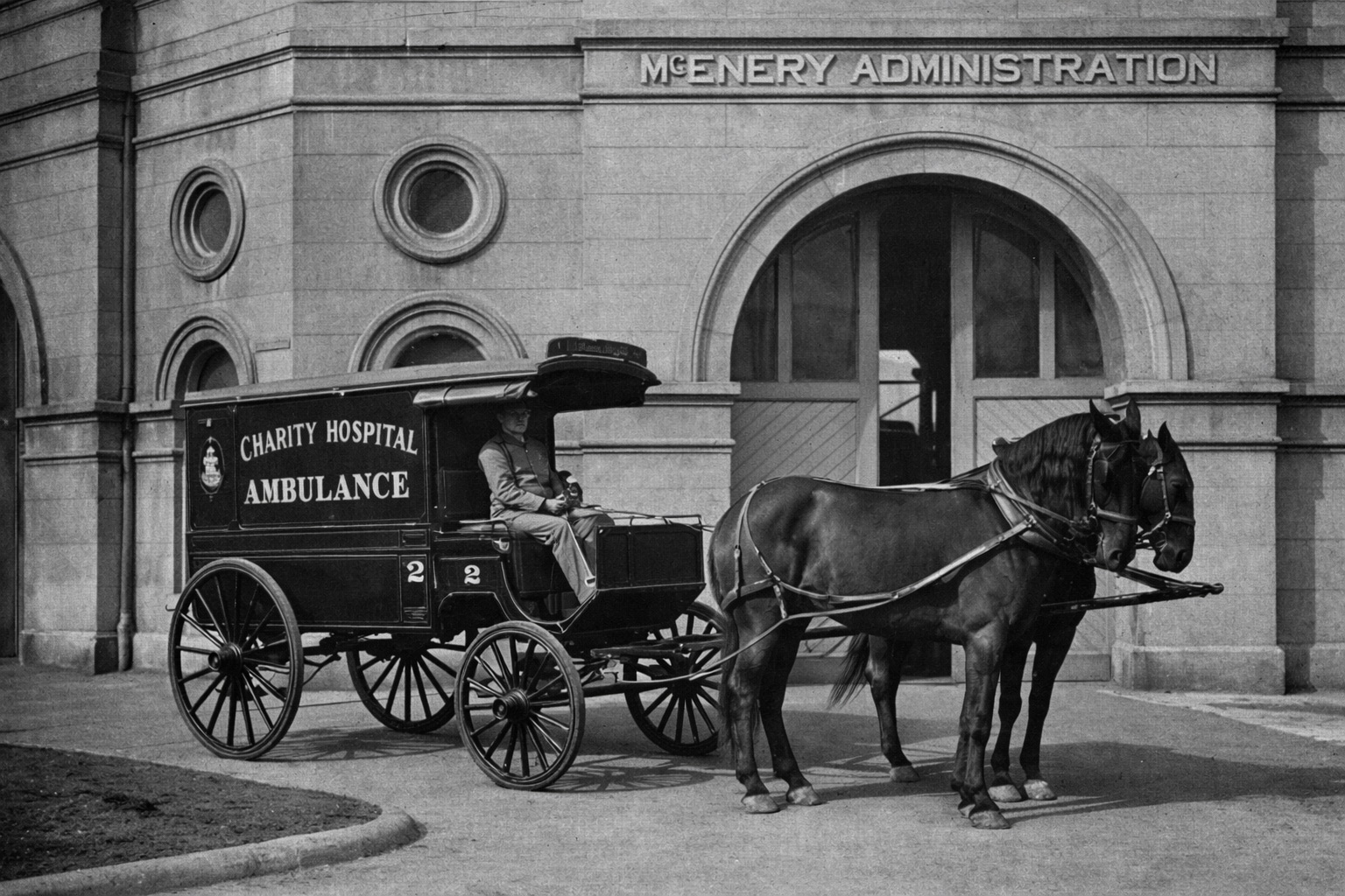 Charity Hospital Ambulance, New Orleans 1885